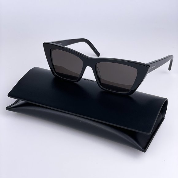 Black Saint Laurent Cat Eye Sunglasses